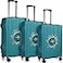 Sherr 3 Pieces Travel Luggage Cover 20 24 28 Suitcase Protector Anti Scratch Suitcase Washable Baggage Covers for BusinessMediumlxlTravel ThemeGreen