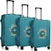 Sherr 3 Pieces Travel Luggage Cover 20 24 28 Suitcase Protector Anti Scratch Suitcase Washable Baggage Covers for BusinessMediumlxlTravel ThemeGreen