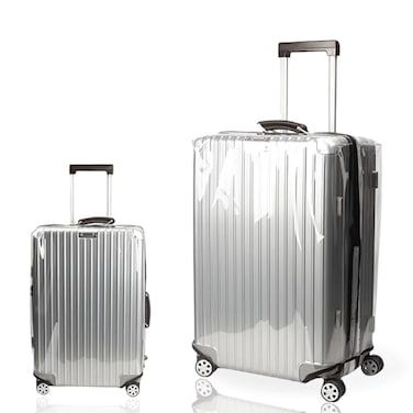 PUMHUBO No Disassembly Suitcase Covers for Luggage Heavy Duty Clear PVC Luggage Cover Transparent Suitcase Protector Cover Fit 1930 Inch