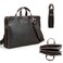 CONTACTS Full Grain Leather Briefcase for Men 16 Laptop Bag Messenger Bag Computer Satchel Handbag with 3 Layer Compartments