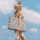 Becokan Beach Bag Large Beach Tote Bag for Women Waterproof Sandproof Swim Pool Bag With Zipper