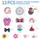 LA KEN DU Beach Bag Accessories PVC Rubber Totes Inserts Charms for Bogg BagLetter Charms for Bogg Bag G