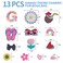 LA KEN DU Beach Bag Accessories PVC Rubber Totes Inserts Charms for Bogg BagLetter Charms for Bogg Bag G