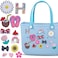 LA KEN DU Beach Bag Accessories PVC Rubber Totes Inserts Charms for Bogg BagLetter Charms for Bogg Bag H
