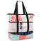 Octsky Beach Bag Tote Pool Bag with Cooler 9 Pockets Zipper Waterproof Sandproof Leakproof Xl Beach Bags for Women
