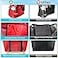 SRISE Mesh Beach Bag Large Beach Tote Bag for Family Beach Bag for Toys Vacation Essentials Red