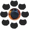 Xiufortion 8 PCS Luggage Suitcase Wheels Socks Dust Socks Prevents Dirt And Rolling Keep Floors Clean Luggage Wheels Cover Socks Black