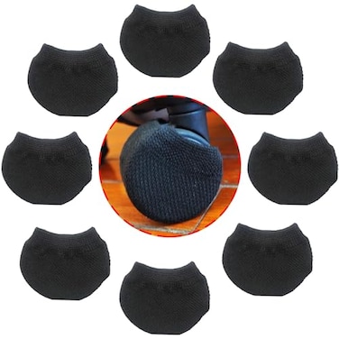 Xiufortion 8 PCS Luggage Suitcase Wheels Socks Dust Socks Prevents Dirt And Rolling Keep Floors Clean Luggage Wheels Cover Socks Black