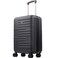American Dreamliner 225 Inch Carry On Luggage Hardshell Rolling Suitcase with Spinner Wheels Black