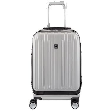 DELSEY PARIS Titanium Hardside Expandable Luggage with Spinner Wheels CarryOn Luggage Silver CarryOn 19 Inch
