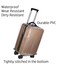 FABULWAY Clear PVC Suitcase Cover Thick Transparent Waterproof Dustproof Wheeled Luggage Protector 20