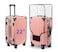 FABULWAY Clear PVC Suitcase Cover Thickened Waterproof Luggage Protector Full Transparent Dustproof Sleeve for Wheeled Suitcases 22