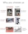 FABULWAY Clear PVC Suitcase Cover Thickened Waterproof Luggage Protector Full Transparent Dustproof Sleeve for Wheeled Suitcases 22