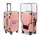 FABULWAY Clear PVC Suitcase Cover Thickened Waterproof Luggage Protector Full Transparent Dustproof Sleeve for Wheeled Suitcases 22