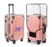 FABULWAY Clear PVC Suitcase Cover Protectors Thicken Luggage Cover Protector Full Transparent Waterproof Wheeled Dustproof Luggage Sleeve Protector 26