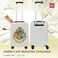 FUL Harry Potter 225 Inch Carry On Luggage Hogwarts Crest Hardshell Rolling Suitcase with Spinner Wheels White