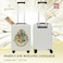 FUL Harry Potter 225 Inch Carry On Luggage Hogwarts Crest Hardshell Rolling Suitcase with Spinner Wheels White