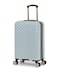 Kenneth Cole REACTION Madison Square Lightweight Hardside Chevron Expandable Spinner Luggage Slate 20Inch Checked