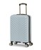 Kenneth Cole REACTION Madison Square Lightweight Hardside Chevron Expandable Spinner Luggage Slate 20Inch Checked