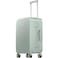 LEVEL8 Zipperless Carry On Luggage Airline Approved with Aluminum Frame Cute Hardside Suitcase with Spinner Wheels Metal Rolling Travel Case with Tsa Locks 20 Inch Light Green