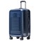 Spyder Rails Expandable Hardside Upright Suitcase with 360 Spinner Wheels TSA Approved Lock Navy Medium Checked