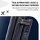 Spyder Rails Expandable Hardside Upright Suitcase with 360 Spinner Wheels TSA Approved Lock Navy Medium Checked