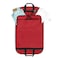 DALIX 39 Garment Bag Cover Suits Dresses Clothing Foldable Shoe Pocket in Red