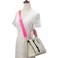 A ALLZEDREAM Allzedream Wide Purse Strap Replacement Crossbody Shoulder Bag Adjustable Fluorescent PinkSilver Hardware