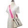 A ALLZEDREAM Allzedream Wide Purse Strap Replacement Crossbody Shoulder Bag Adjustable Fluorescent PinkSilver Hardware