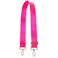 A ALLZEDREAM Allzedream Wide Purse Strap Replacement Crossbody Shoulder Bag Adjustable Fluorescent PinkSilver Hardware