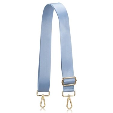 A ALLZEDREAM Allzedream Wide Purse Strap Replacement Crossbody Shoulder Bag Adjustable Light Blue