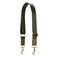 A ALLZEDREAM Allzedream Wide Purse Strap Replacement Crossbody Shoulder Bag Adjustable Olive Green Gold Leather