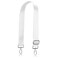 A ALLZEDREAM Allzedream Wide Purse Strap Replacement Crossbody Shoulder Bag Adjustable WhiteSilver Hardware