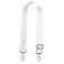 A ALLZEDREAM Allzedream Wide Purse Strap Replacement Crossbody Shoulder Bag Adjustable WhiteSilver Hardware