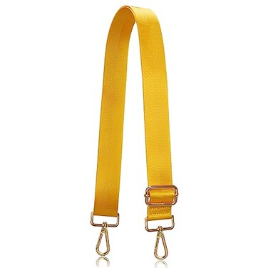 A ALLZEDREAM Allzedream Wide Purse Strap Replacement Crossbody Shoulder Bag Adjustable Yellow
