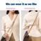 BEUDW Leather Adjustable Shoulder Strap Used For Replacing Leather Shoulder Strap Suitable For Handbag Shoulder Strap width 06inBeige