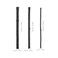 CALLARON 3Pcs Fanny Pack Extender Strap Chest Bag Extension Strap Belt Extender for Fanny Bag Wasit Pack Backpack Pouch Travel Luggage Adjustable Black