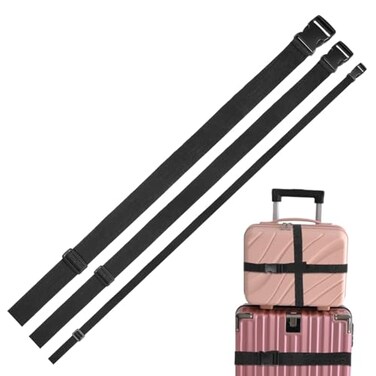CALLARON 3Pcs Fanny Pack Extender Strap Chest Bag Extension Strap Belt Extender for Fanny Bag Wasit Pack Backpack Pouch Travel Luggage Adjustable Black