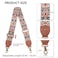 Dksongr Purse Strap Replacement Crossbody Adjustable Bag Strap Retro Jacquard Embroidery 2 Shoulder Strap for Women Handbags