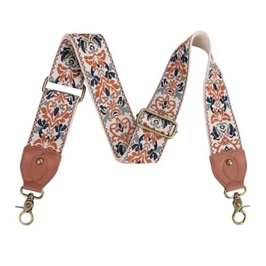 Dksongr Purse Strap Replacement Crossbody Adjustable Bag Strap Retro Jacquard Embroidery 2 Shoulder Strap for Women Handbags