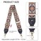 Dksongr Purse Strap Replacement Crossbody Adjustable Bag Strap Retro Jacquard Embroidery 2 Shoulder Strap for Women Handbags