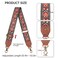 Dksongr Purse Strap Replacement Crossbody Adjustable Bag Strap Retro Jacquard Embroidery 2 Shoulder Strap for Women Handbags