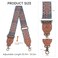 Dksongr Purse Strap Replacement Crossbody Adjustable Bag Strap Retro Jacquard Embroidery Wide Shoulder Strap for Women Handbags