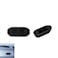 DraCra 4 Pack Hardside Carryon Luggage Side Feet Replacement Studs Stand Foot Side Bumpers for Hard Shell Suitcase Travel Luggage Set with Spinner Wheels Hardshell Expandable Spinner Luggages