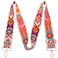 Greaciary Wide Purse straps Crochet Flower replacement crossbody for Handbag Adjustable Embroidery Knit Guitar Shoulder strap Multi color floral