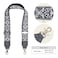Gufenlus Purse Strap2 Leather Wide Shoulder Strap Adjustable ReplacementJacquard Embroidery Crossbody Bag Straps Leather Color 004 2