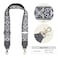 Gufenlus Purse Strap2 Leather Wide Shoulder Strap Adjustable ReplacementJacquard Embroidery Crossbody Bag Straps Leather Color 004 2