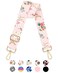 Gukeniu Wide Shoulder Strap Purse Strap Adjustable Replacement Crossbody Handbag Extender Bag Belt Pink Flowers