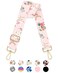 Gukeniu Wide Shoulder Strap Purse Strap Adjustable Replacement Crossbody Handbag Extender Bag Belt Pink Flowers