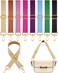 Kajaia 8 Packs Wide Purse Strap Replacement Shoulder Crossbody Straps Adjustable Canvas Bag Handbag for WomenStylish Color